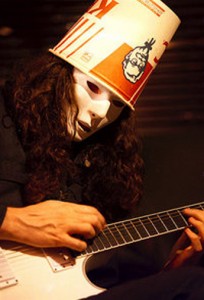 This guy is pretty serious about his buckets...